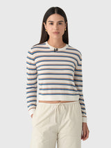 Leset Women's James Stripe Classic Crew - Saint Bernard