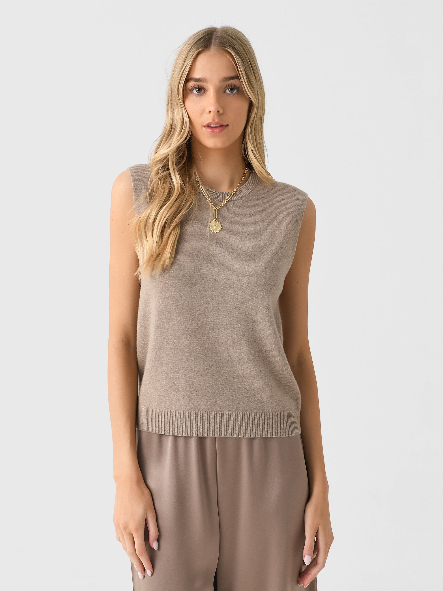Leset Women's Zoe Sleeveless Crew - Saint Bernard