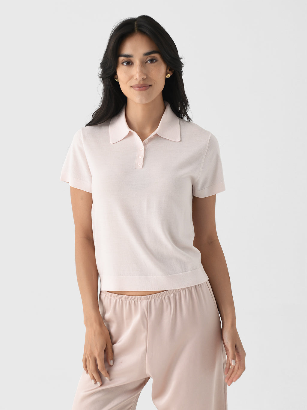 Leset Women's James Short Sleeve Polo - Saint Bernard