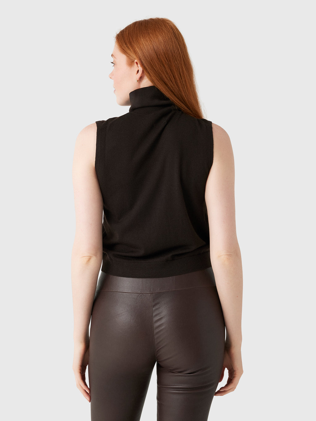 Leset Women's James Sleeveless Turtleneck - Saint Bernard