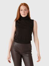 Leset Women's James Sleeveless Turtleneck