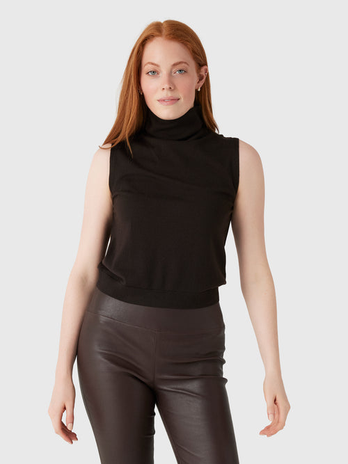 Leset Women's James Sleeveless Turtleneck