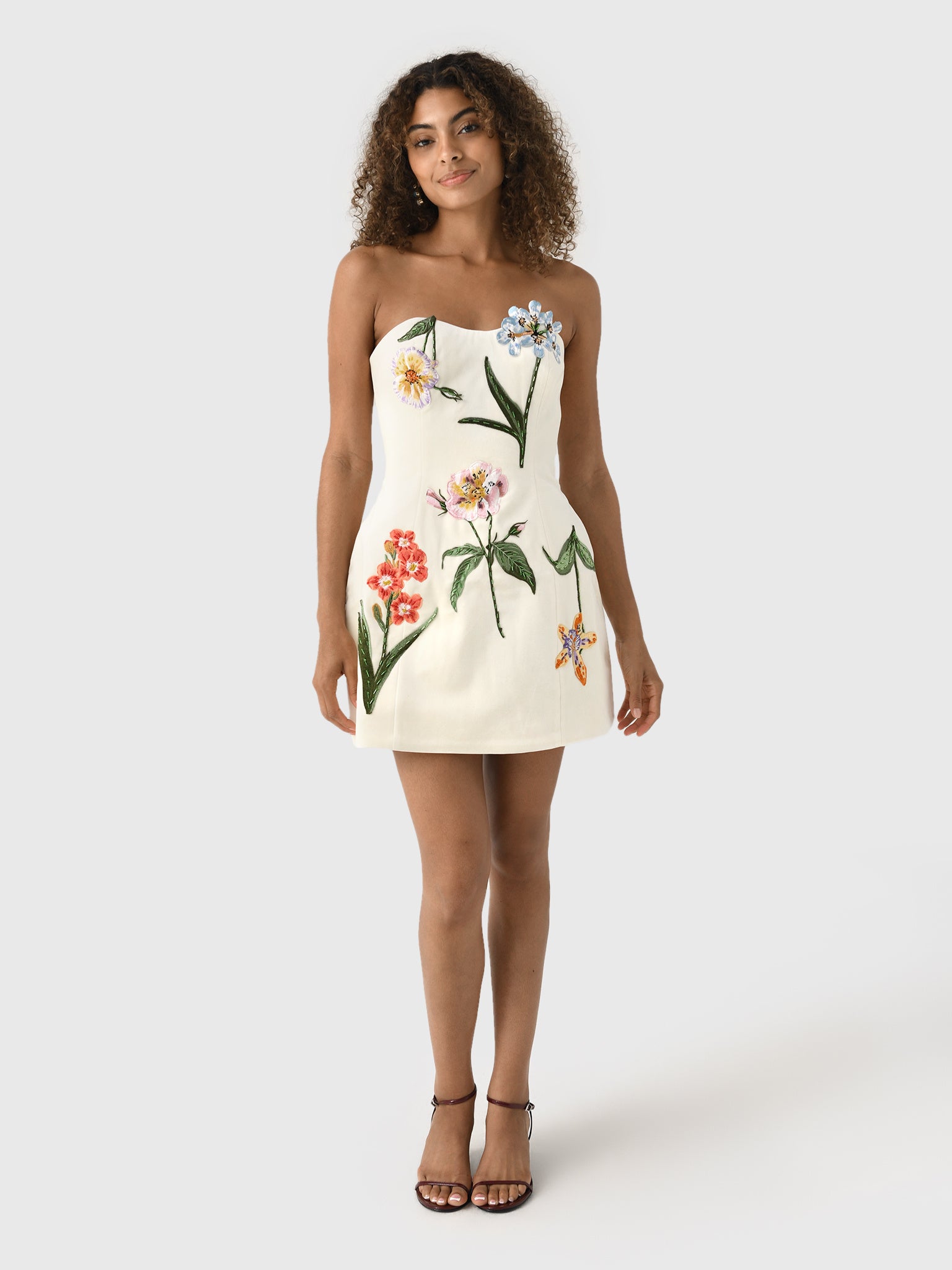 Leo Lin Women's Rosario Velvet Mini Dress | $895.00 | Saint Bernard