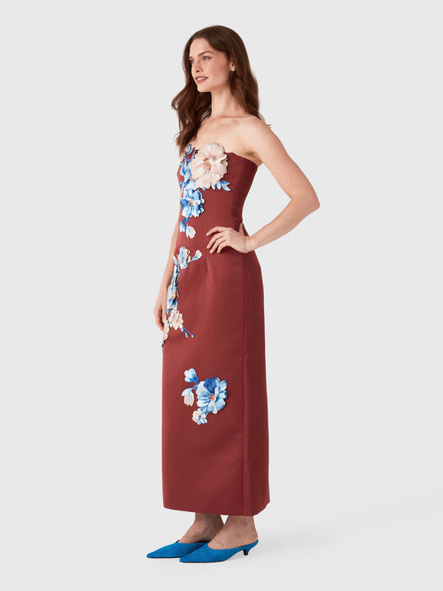 Leo Lin Women's Rayna Embroidered Maxi Dress - Saint Bernard