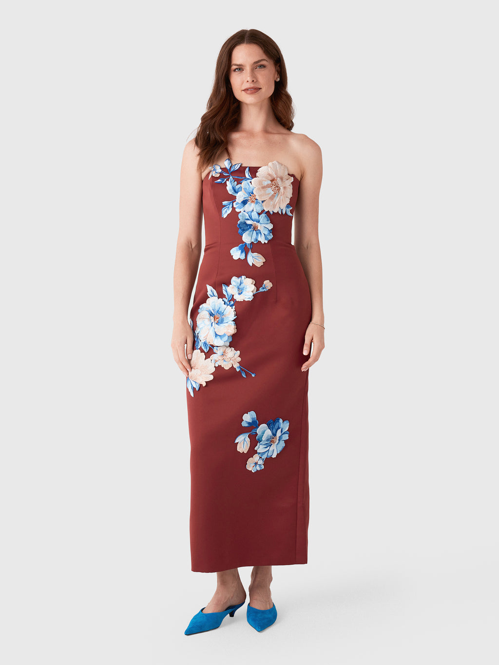 Leo Lin Women's Rayna Embroidered Maxi Dress - Saint Bernard