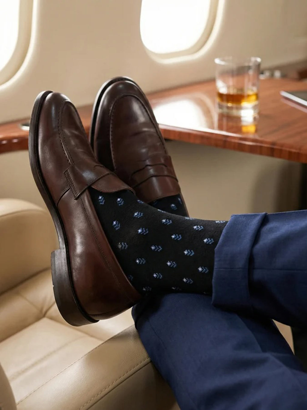 Dead Soxy Men's Lloyd Dress Socks - Saint Bernard