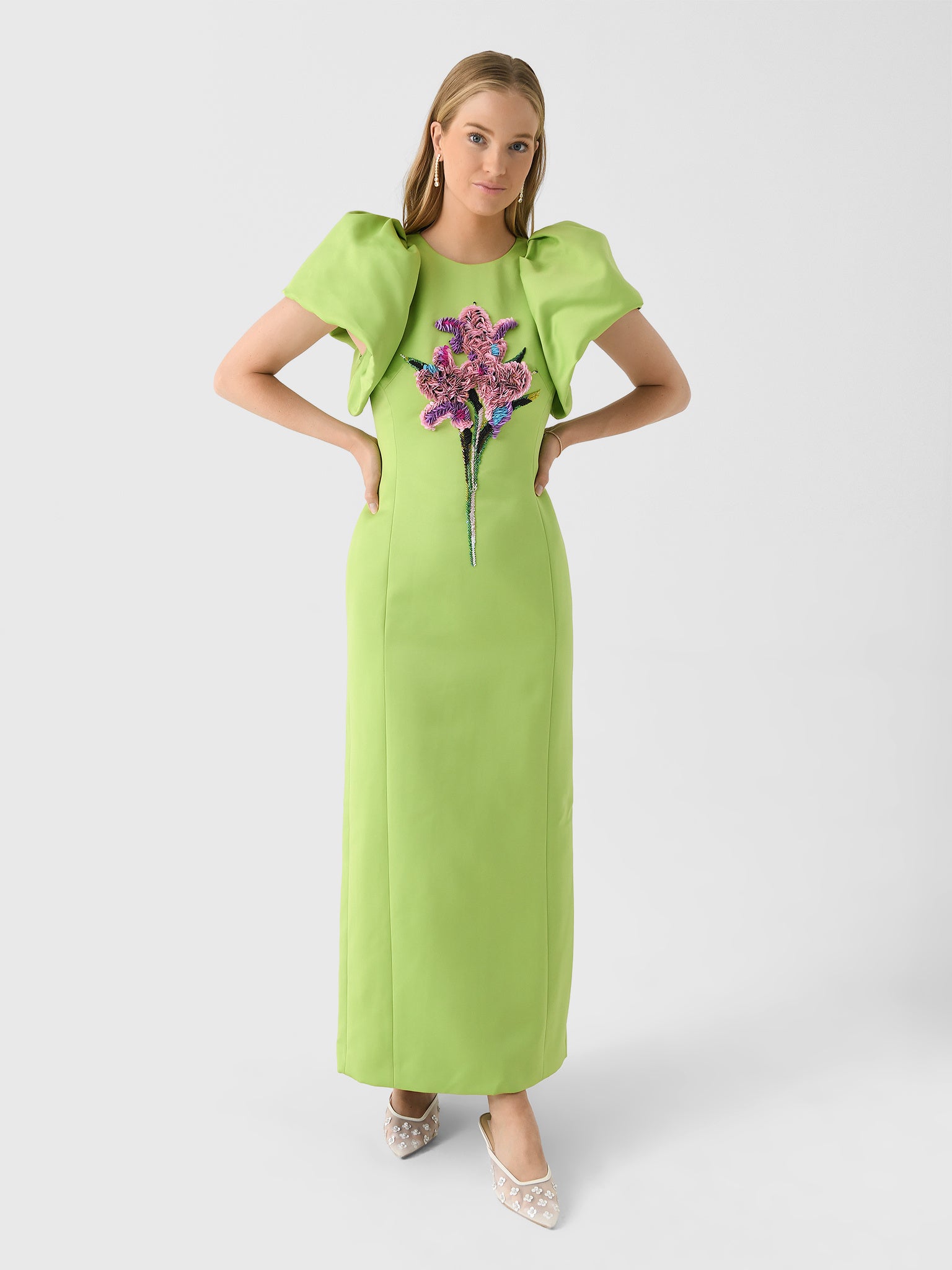 Leo Lin Women's Lucinda Embellished Maxi Dress - Saint Bernard