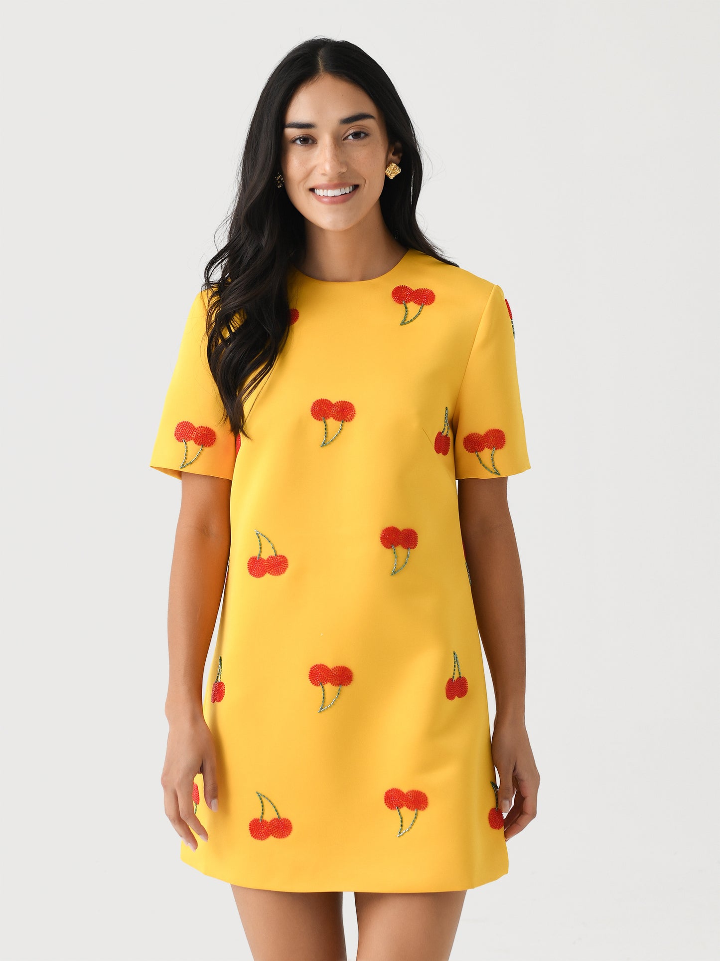 Leo Lin Women's Alexa Embellished T-Shirt Mini Dress - Saint Bernard