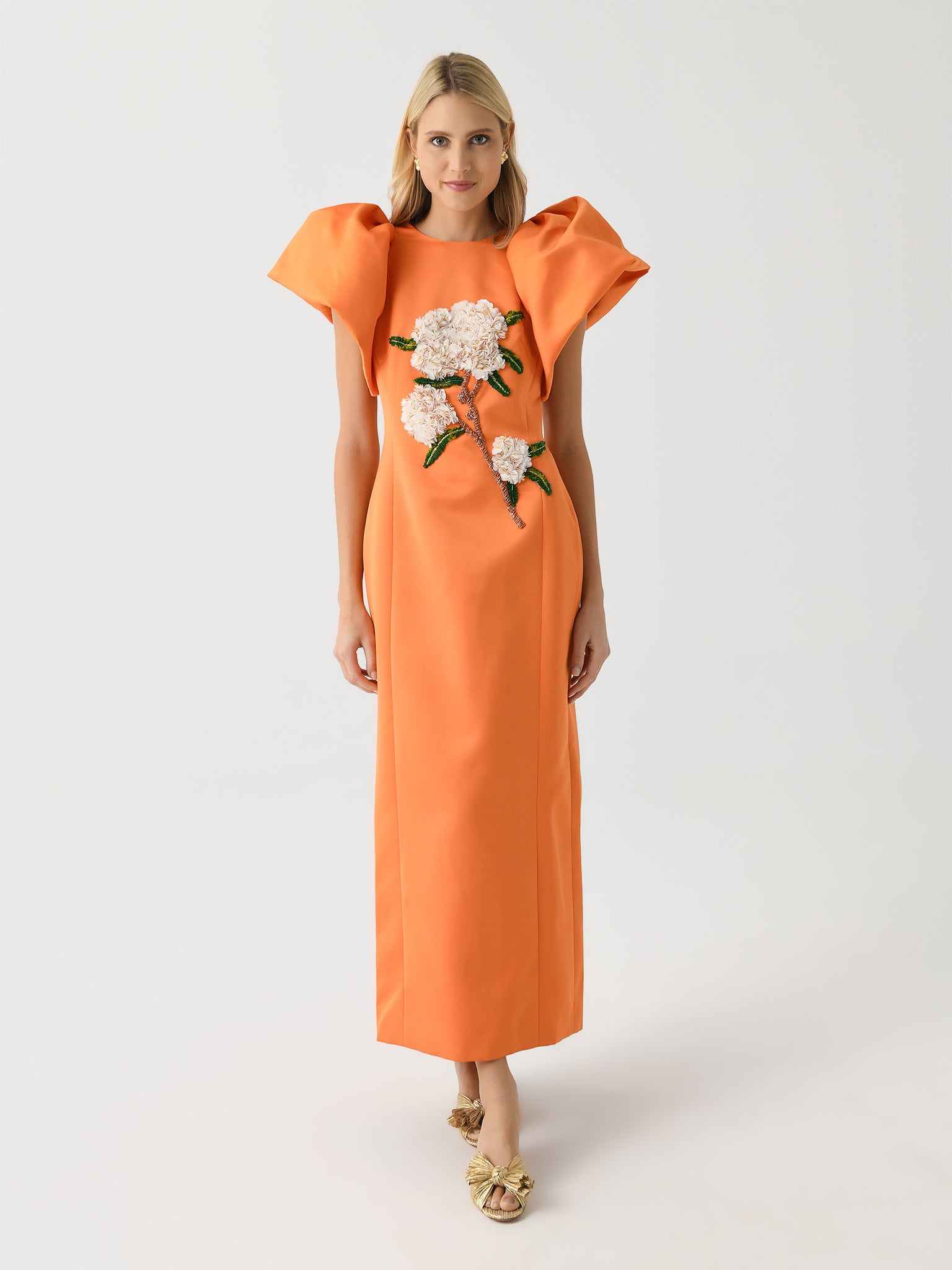 leo lin orange dress Women's Lucinda Embellished Maxi Royal Blue Mermaid Satin indian_fusion_dress About the designer Size:S (4-6)
