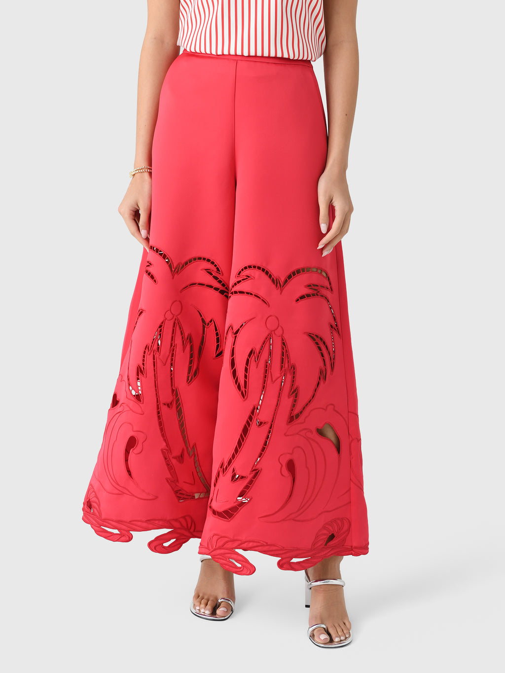 Leo Lin Women's Theodora Palm Pant - Saint Bernard
