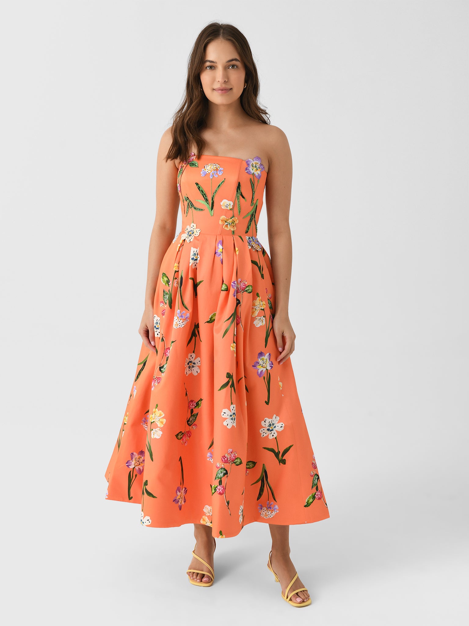 Leo Lin Women's Lynn Bustier Midi Dress - Saint Bernard