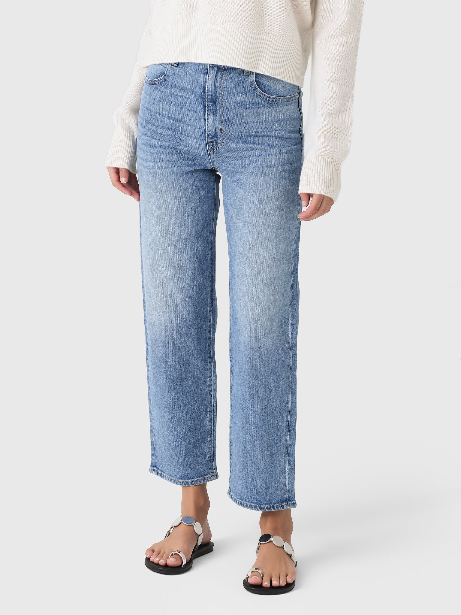 SLVRLAKE Women's London Crop Jean - Saint Bernard