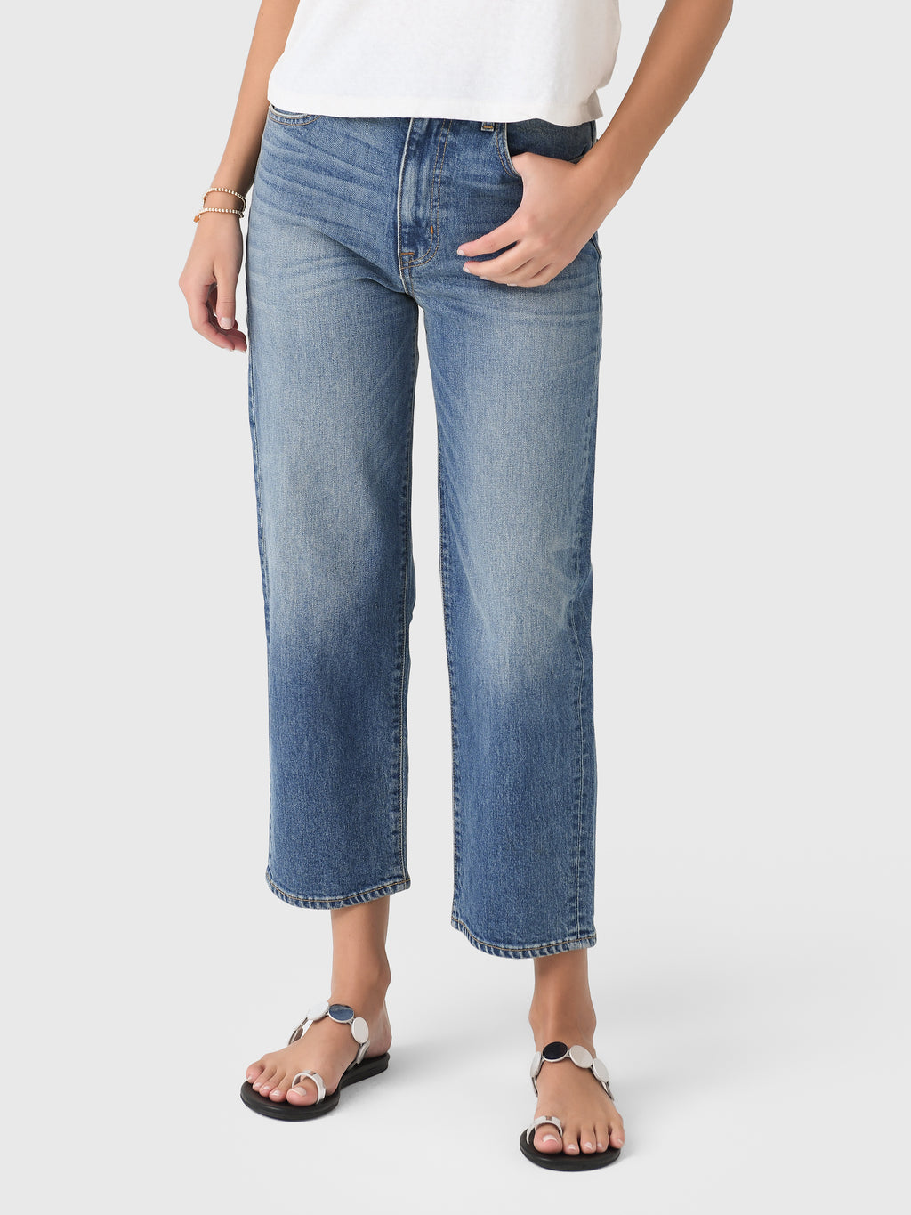 SLVRLAKE Women's London Crop Jean - Saint Bernard
