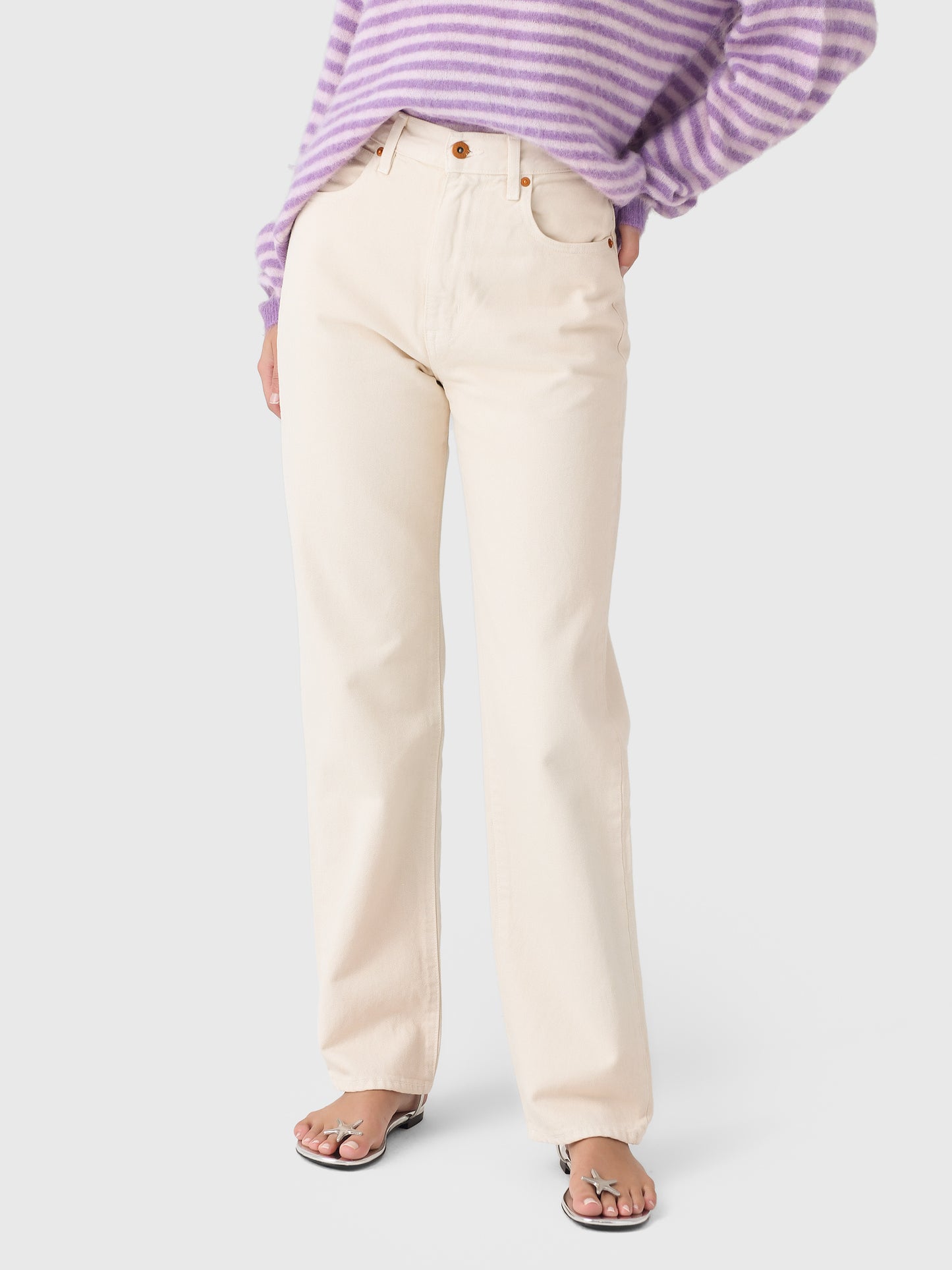 SLVRLAKE Women's London Straight Jean - Saint Bernard