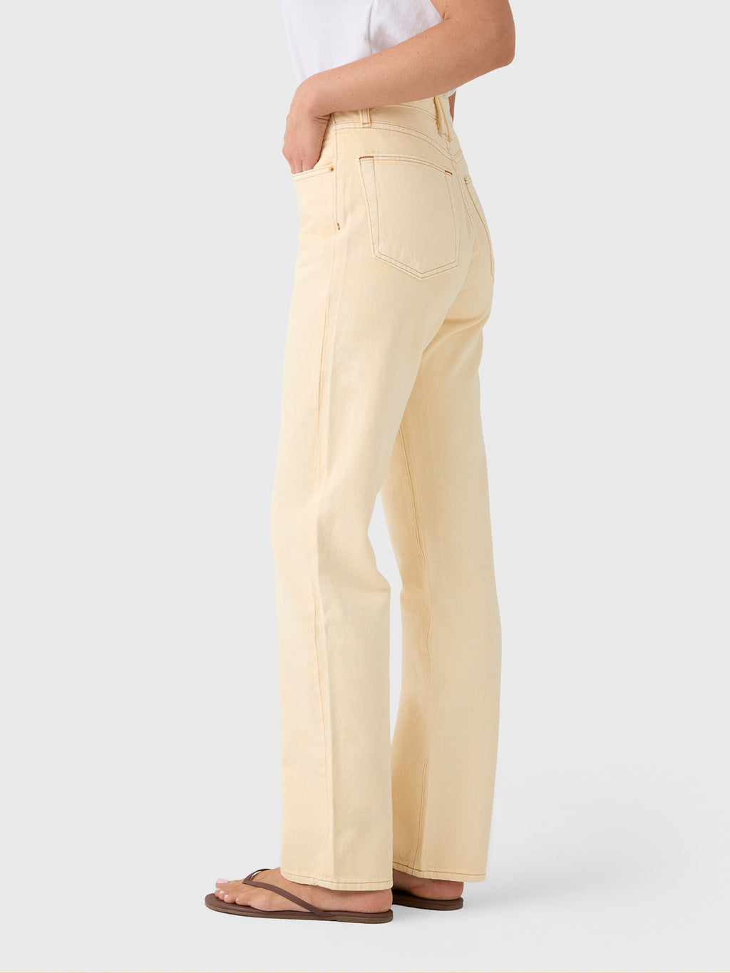 SLVRLAKE Women's London Straight Jean - Saint Bernard