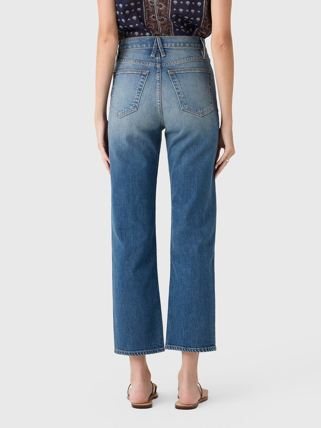 SLVRLAKE Women's London Ankle Jean - Saint Bernard