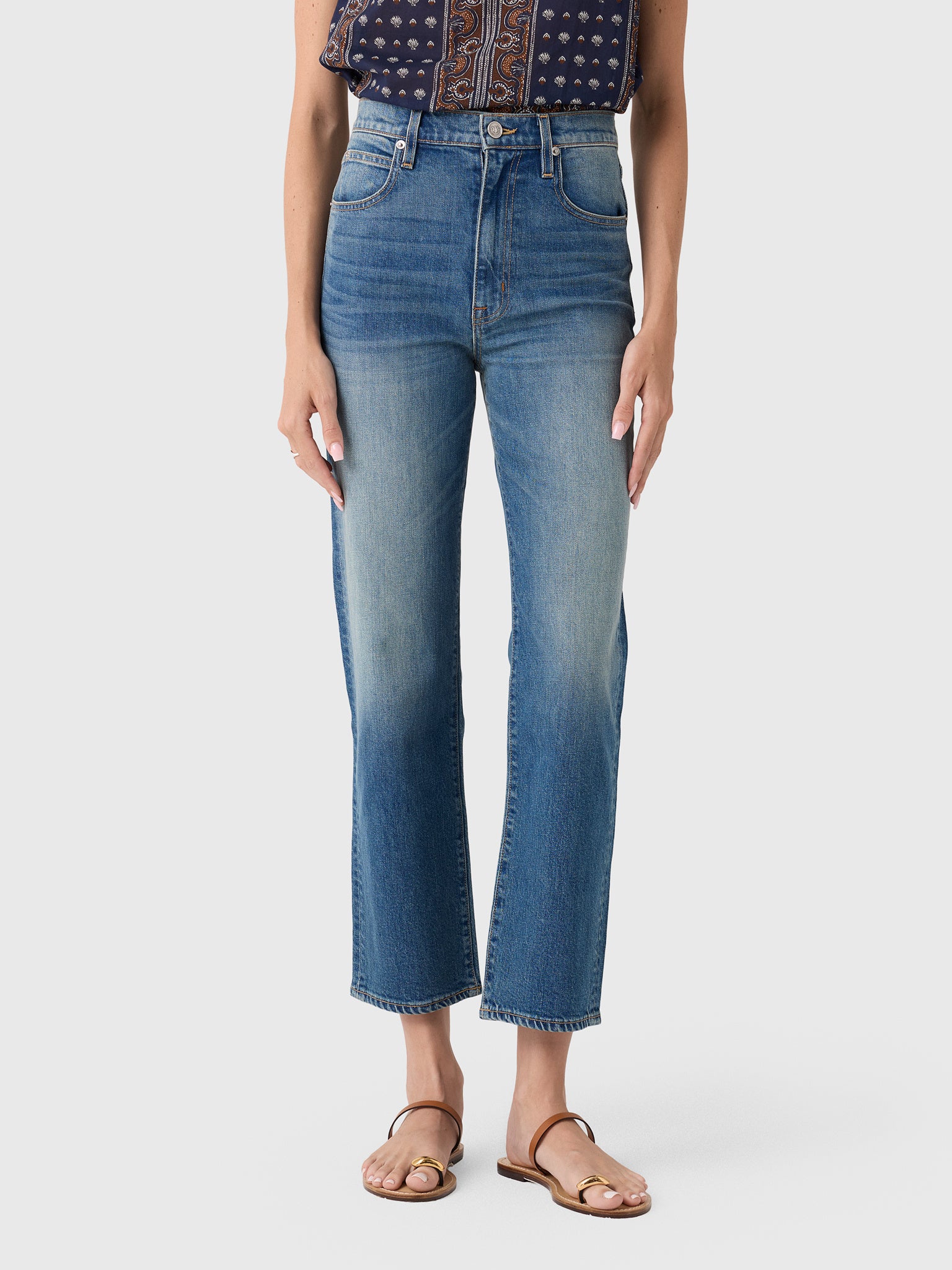 SLVRLAKE Women's London Ankle Jean