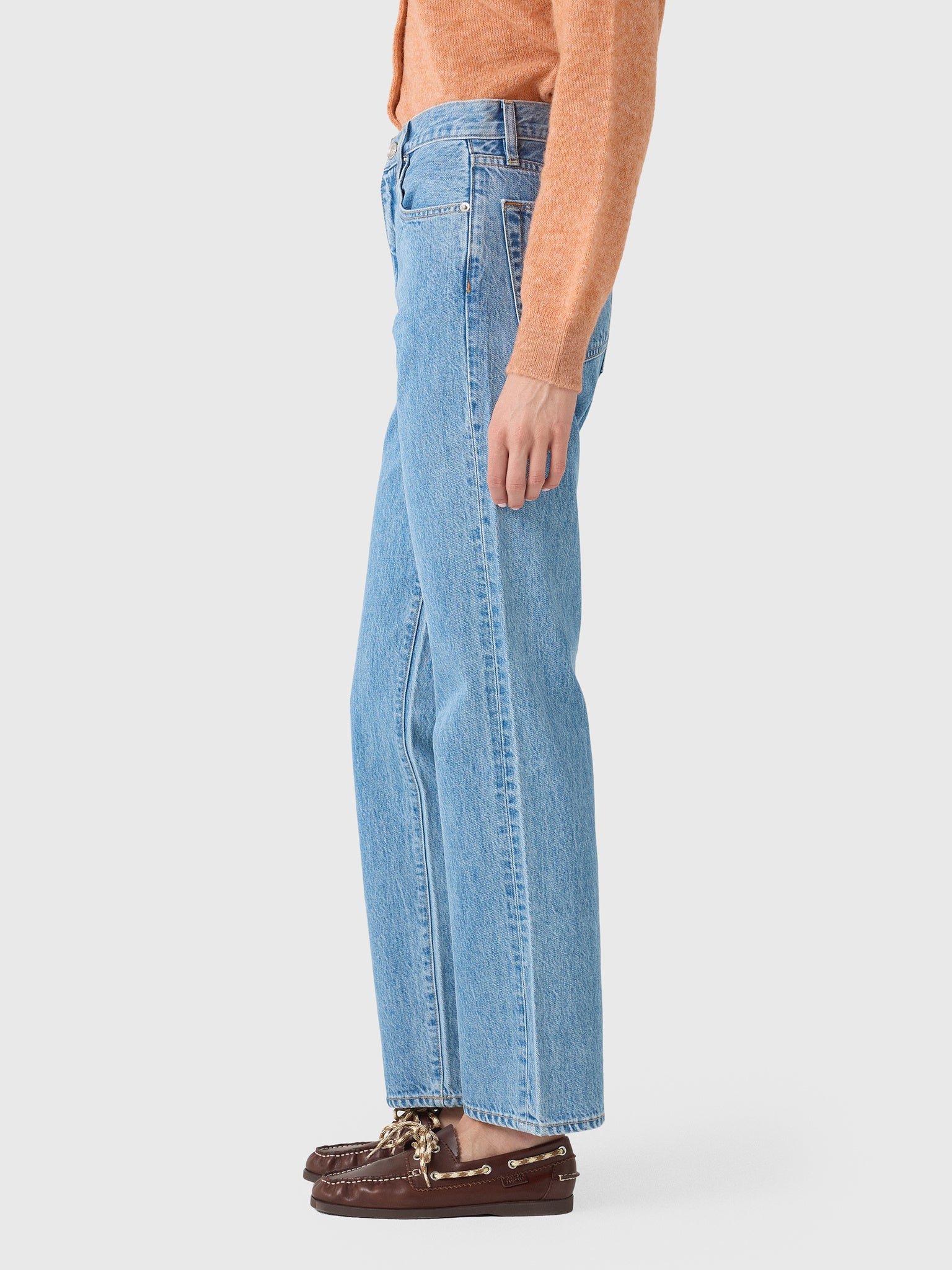 SLVRLAKE Women's London Straight Jean - Saint Bernard