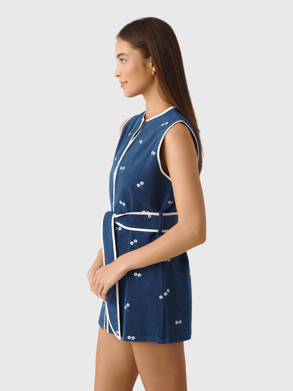 Cadets Women's Long Line Terry Vest - Saint Bernard