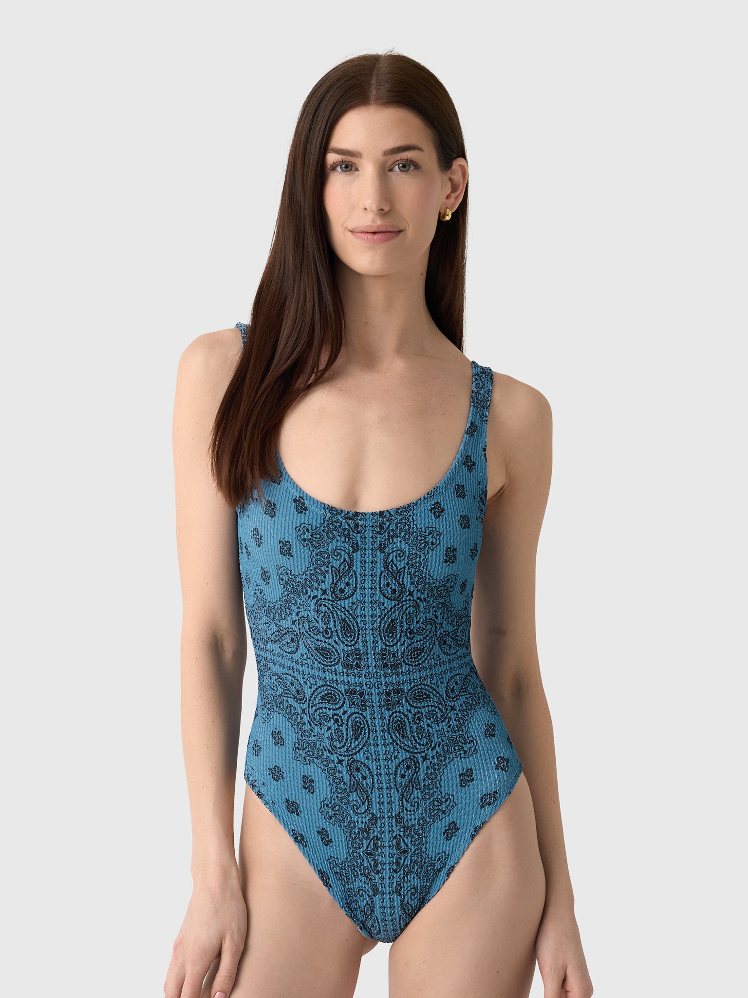 MC2 Saint Barth Women's Lora Crinkle One-Piece Swimsuit - Saint Bernard
