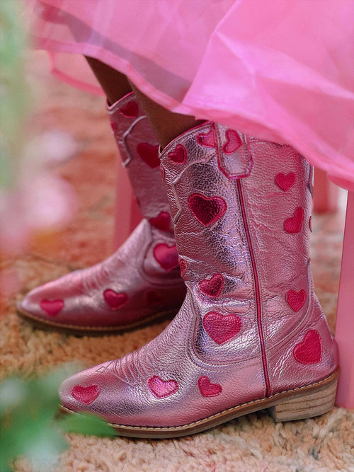 Wild + Rae Girls' Lovestruck Cowgirl Boot - Saint Bernard