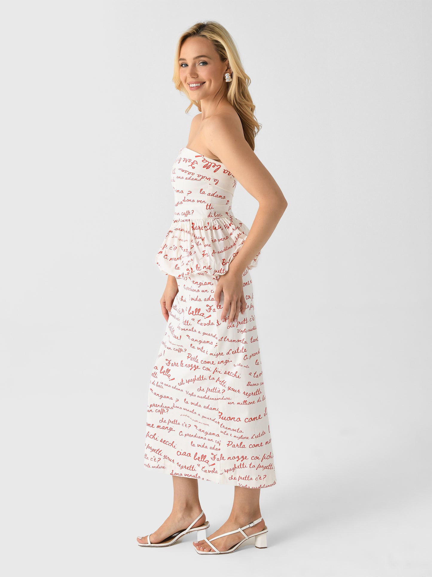 LOVE DRESSxIVORYREDLOVELETTERPRINT-alt1