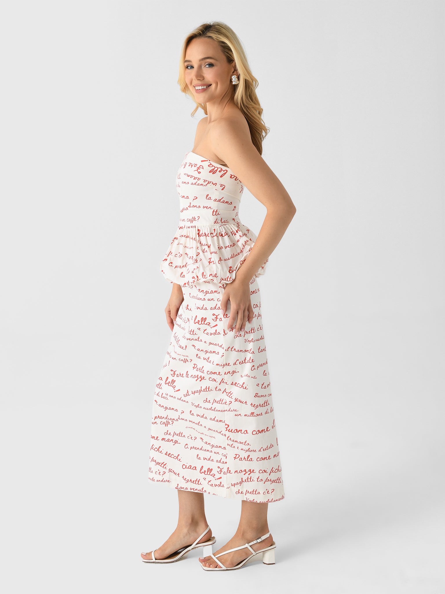 LOVE DRESSxIVORYREDLOVELETTERPRINT-alt1