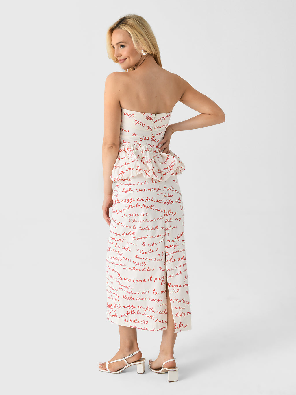 LOVE DRESSxIVORYREDLOVELETTERPRINT-alt2