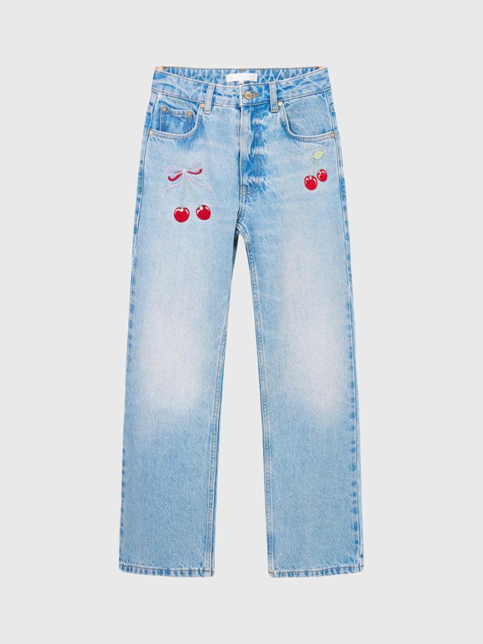 LoveShackFancy Women's Sami Cherry Jean - Saint Bernard