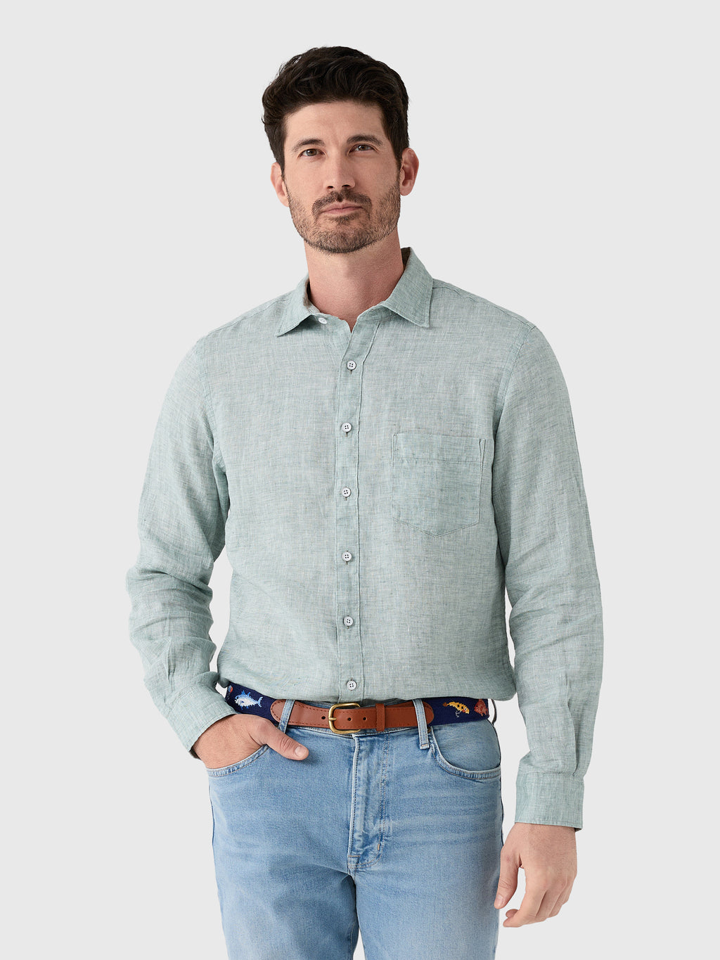 Rodd And Gunn Men's Coromandel Sports Fit Shirt - Saint Bernard