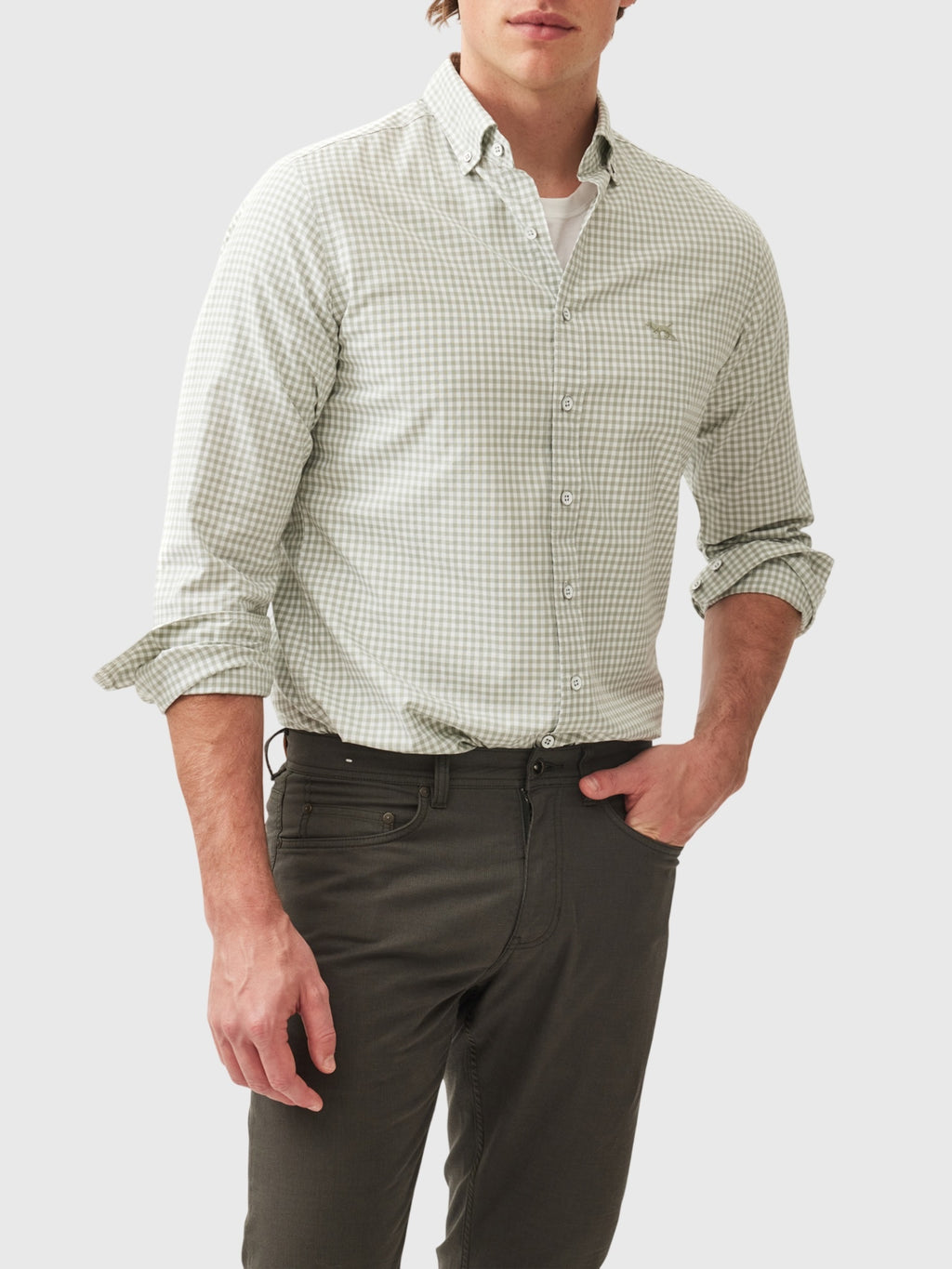 Rodd And Gunn Men's Oxford Bayshore Gingham Shirt - Saint Bernard