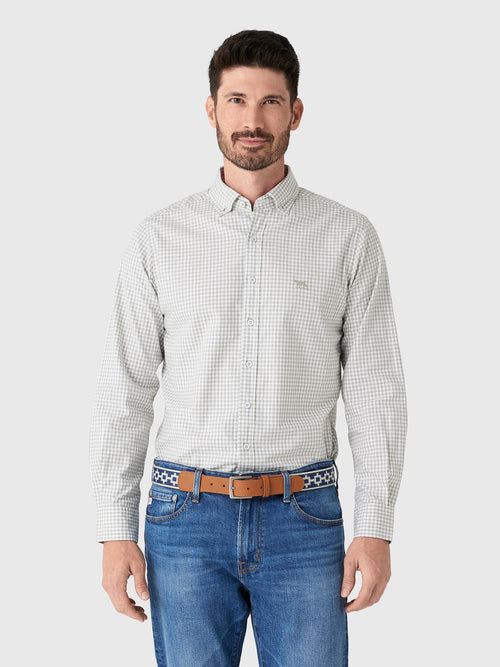 Rodd And Gunn Men's Oxford Bayshore Gingham Shirt - Saint Bernard
