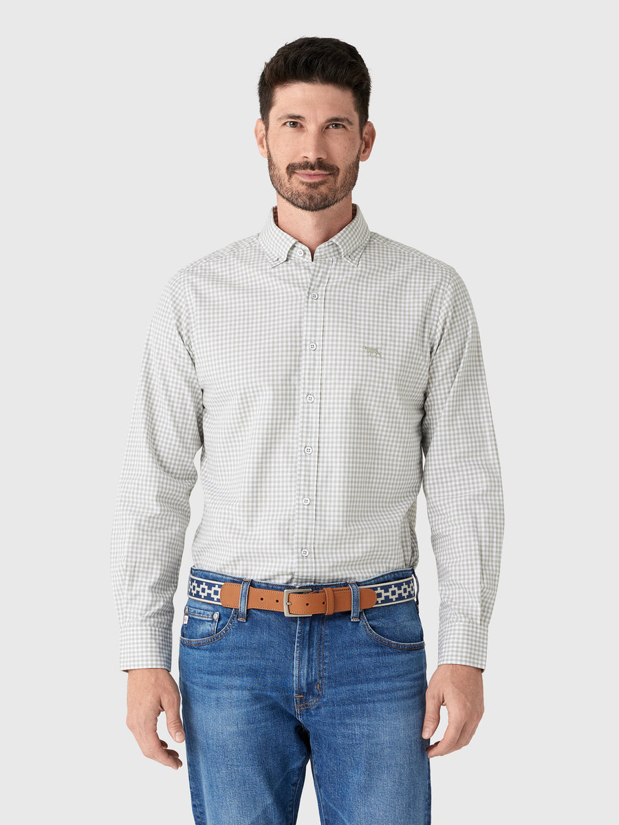 Rodd And Gunn Men's Oxford Bayshore Gingham Shirt - Saint Bernard