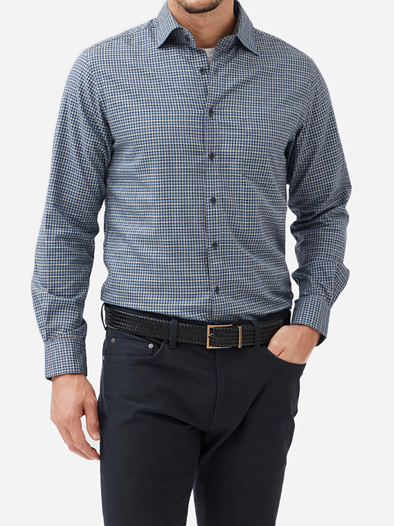 Rodd And Gunn Men's Burrows Sports Fit Shirt - Saint Bernard