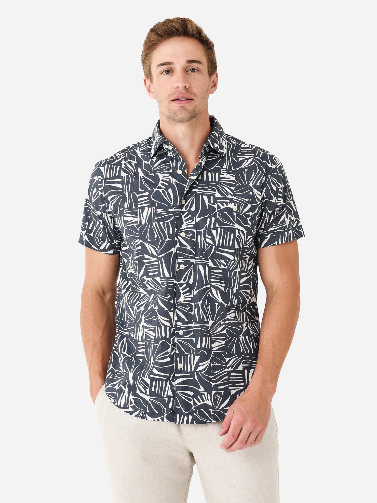 Rodd And Gunn Men's Webber Street Sports Fit Shirt - Saint Bernard