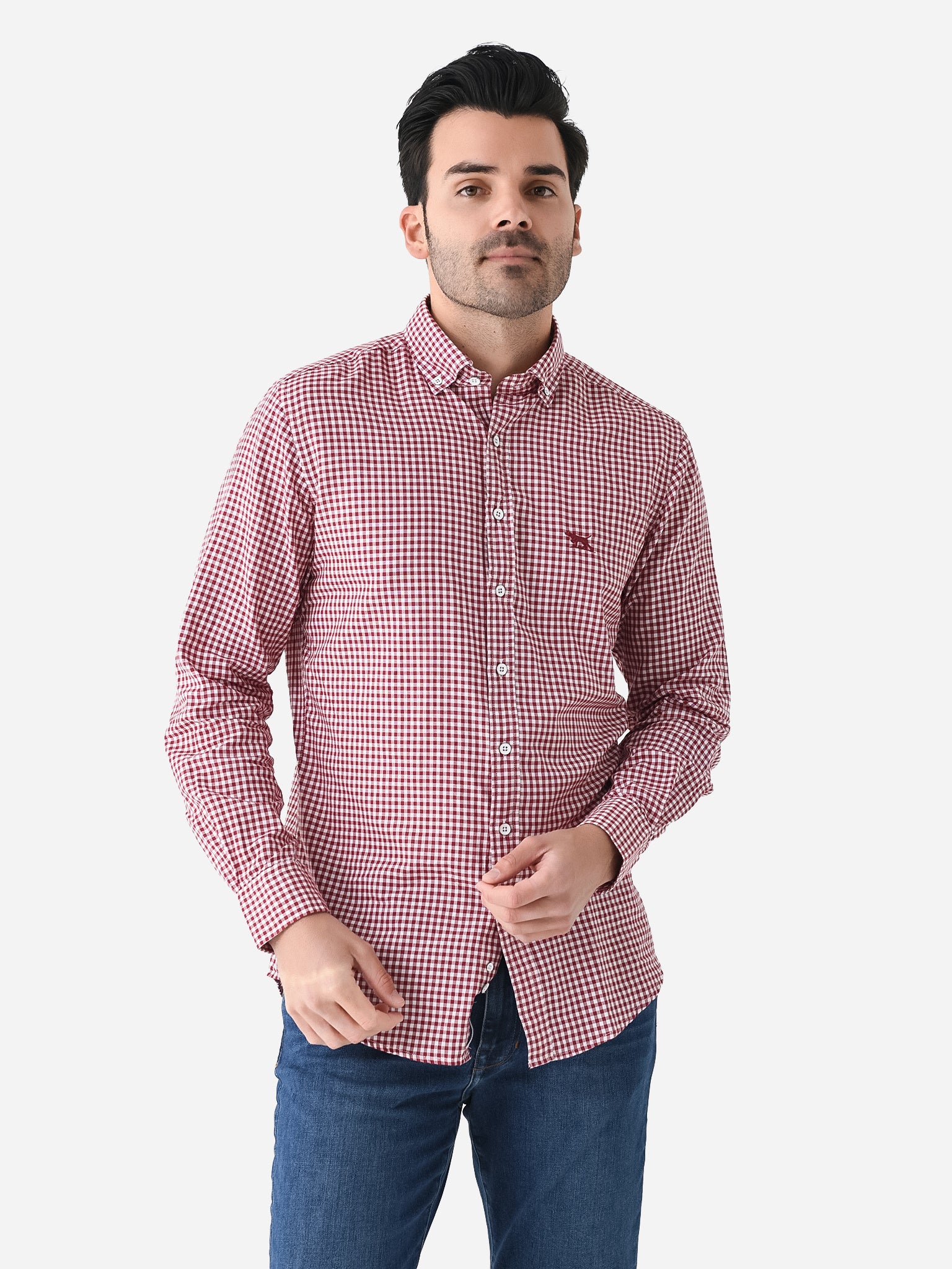 Rodd And Gunn Men's Gunn Check Oxford Sports Fit Shirt - Saint Bernard