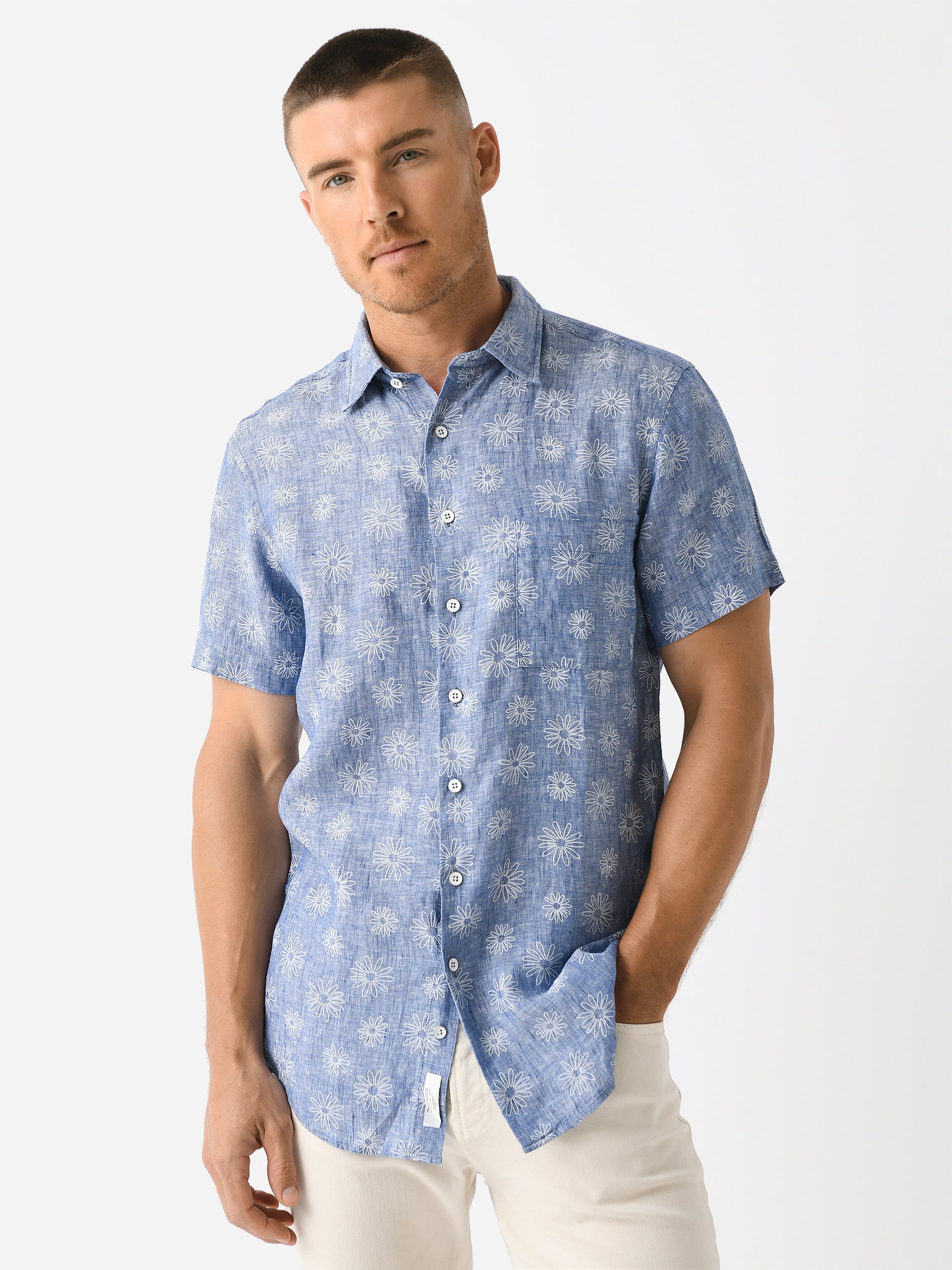 Rodd And Gunn Men's Carleton Sports Fit Shirt - Saint Bernard