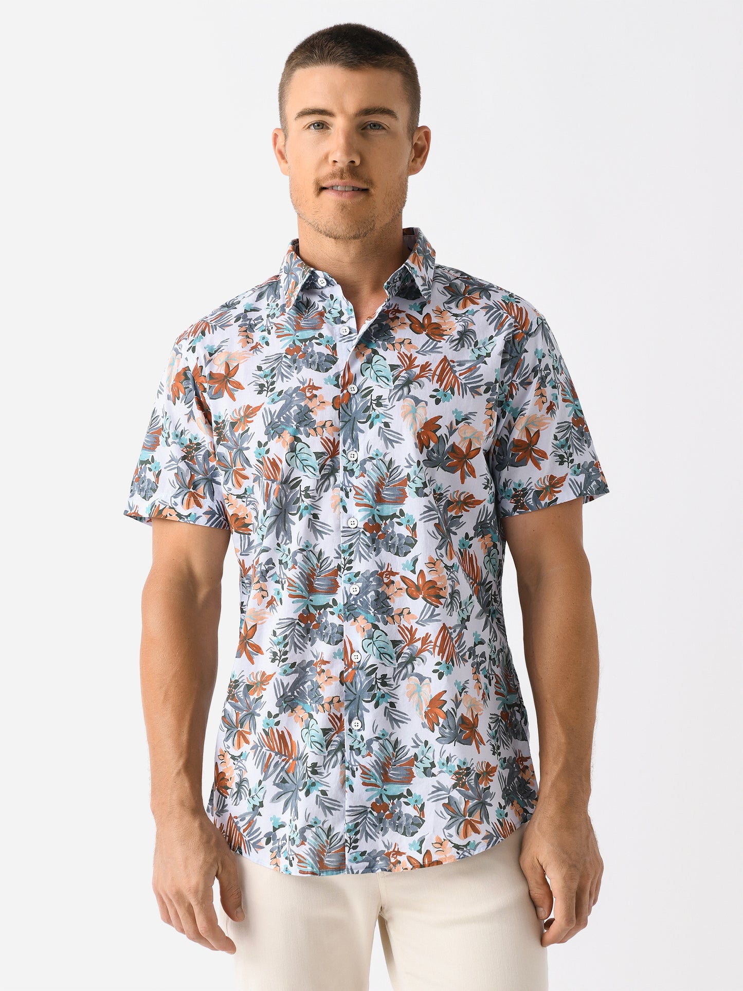 Rodd And Gunn Men's Oyster Cove Sports Fit Shirt - Saint Bernard