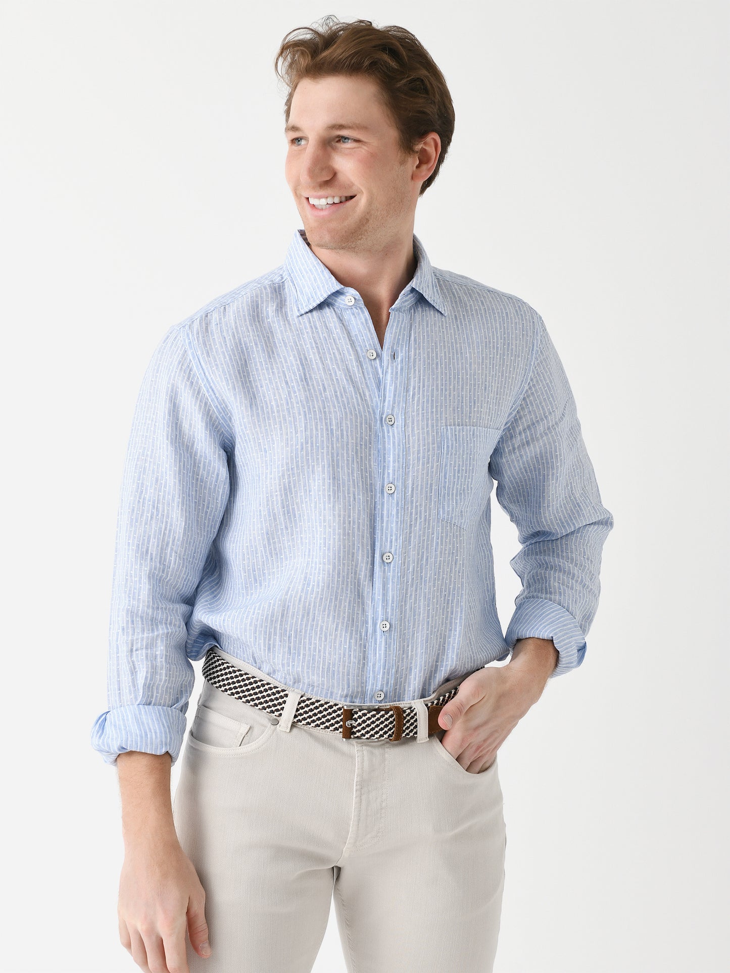 Rodd And Gunn Men's Harvest Avenue Sports Fit Shirt - Saint Bernard