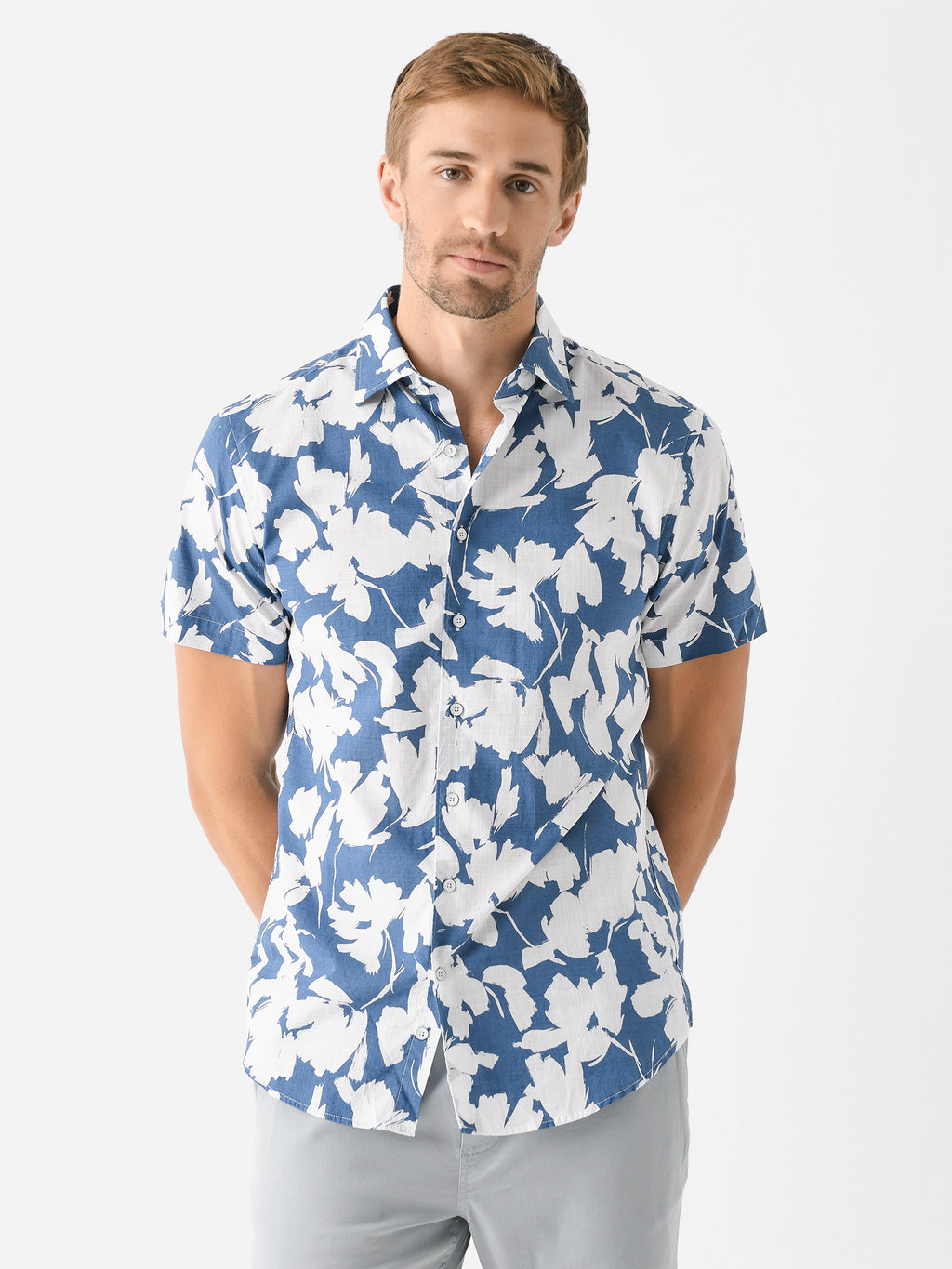 Rodd And Gunn Men's Everton Terrace Sports Fit Shirt - Saint Bernard