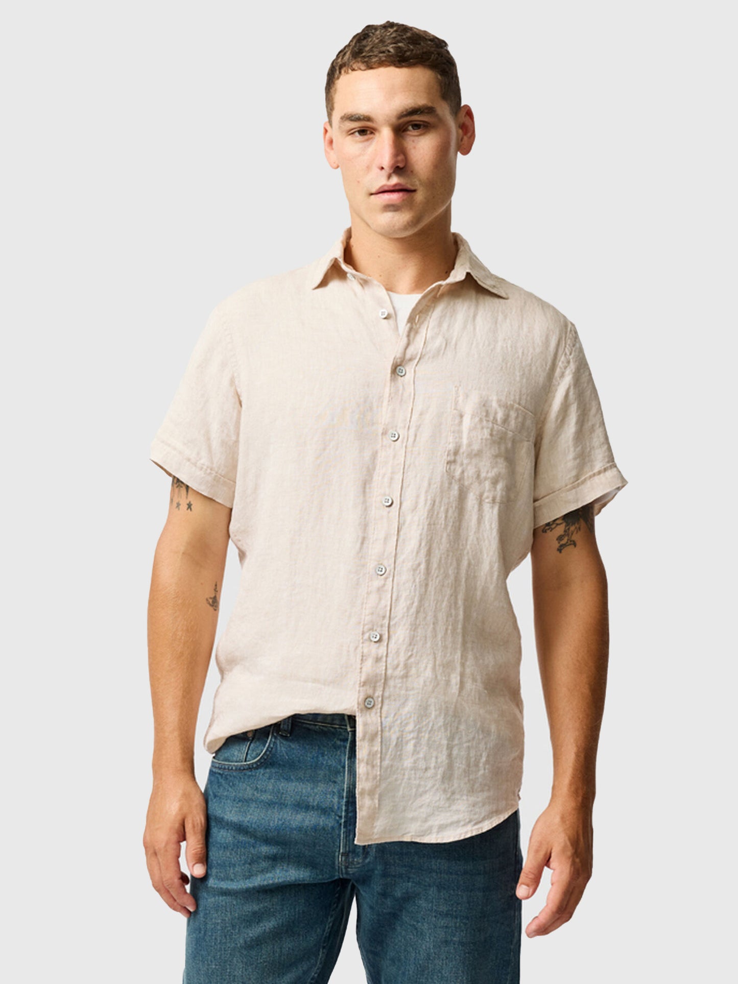 Rodd And Gunn Men's Palm Beach Sports Fit Shirt - Saint Bernard