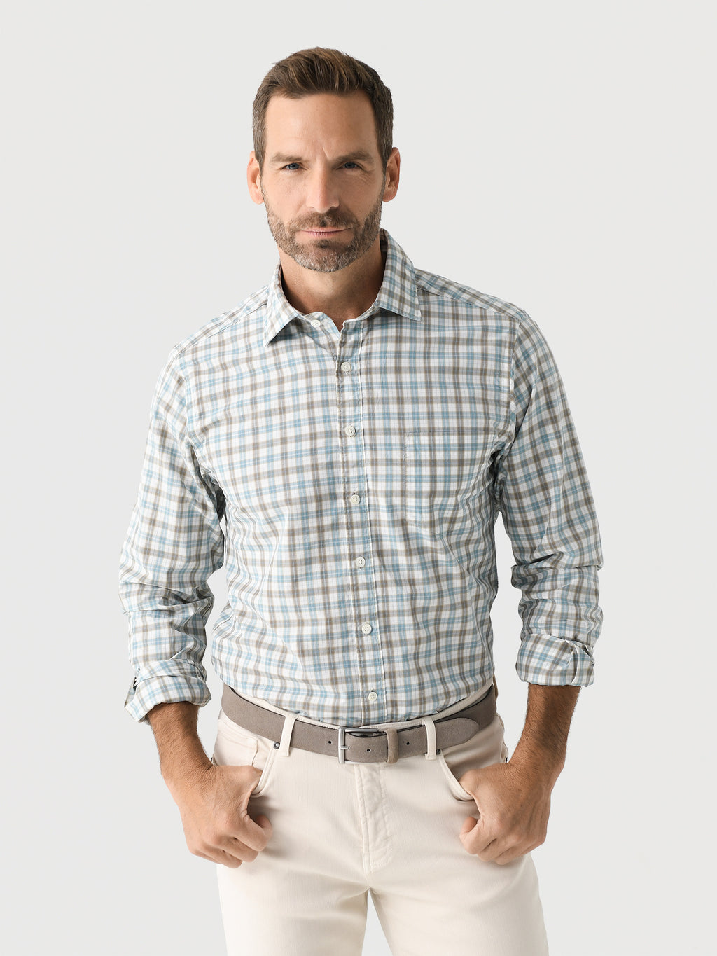 Rodd And Gunn Men's Dowling Bay Sports Fit Shirt - Saint Bernard