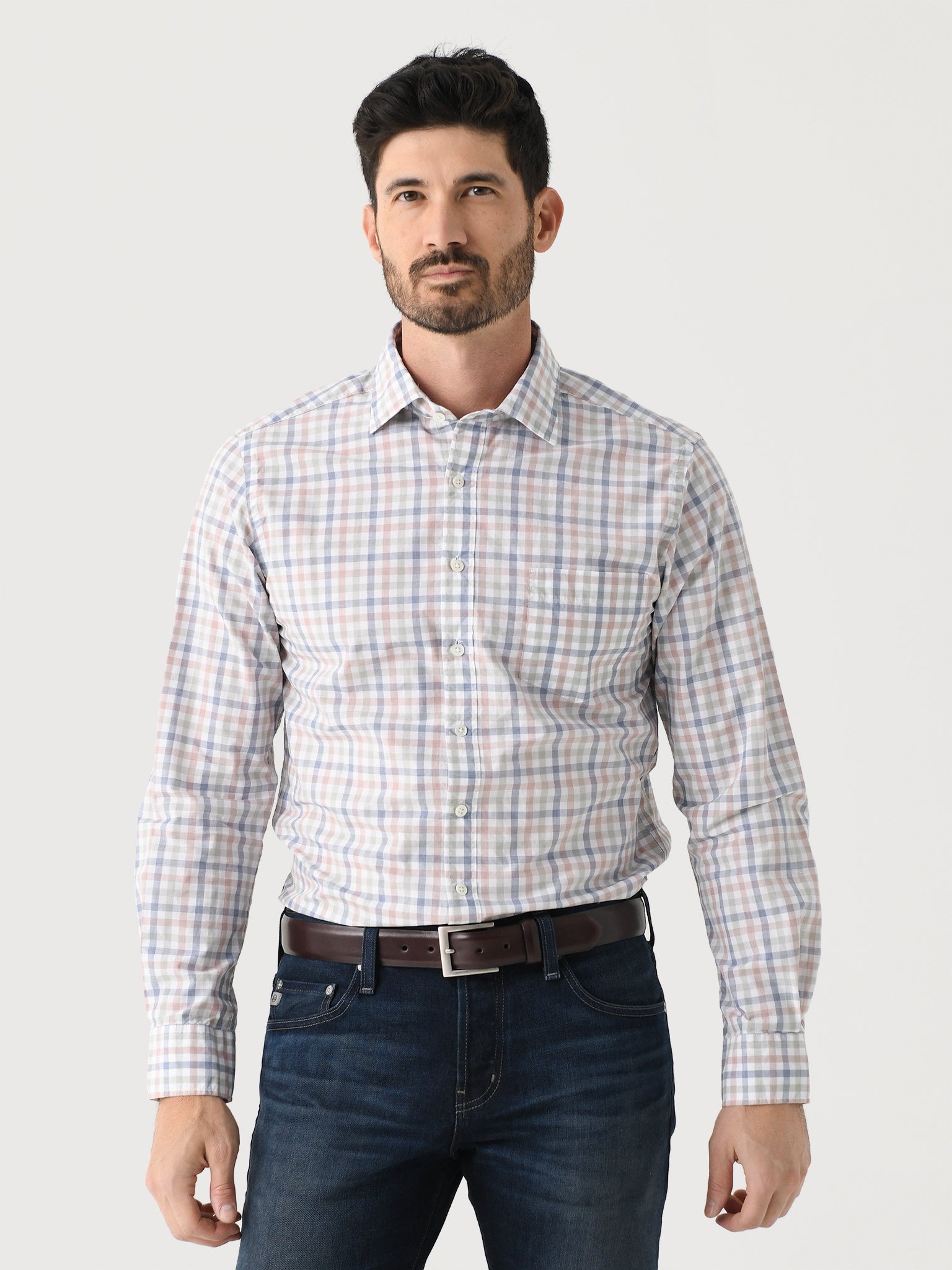 Rodd And Gunn Men's Bankhouse Sports Fit Shirt - Saint Bernard