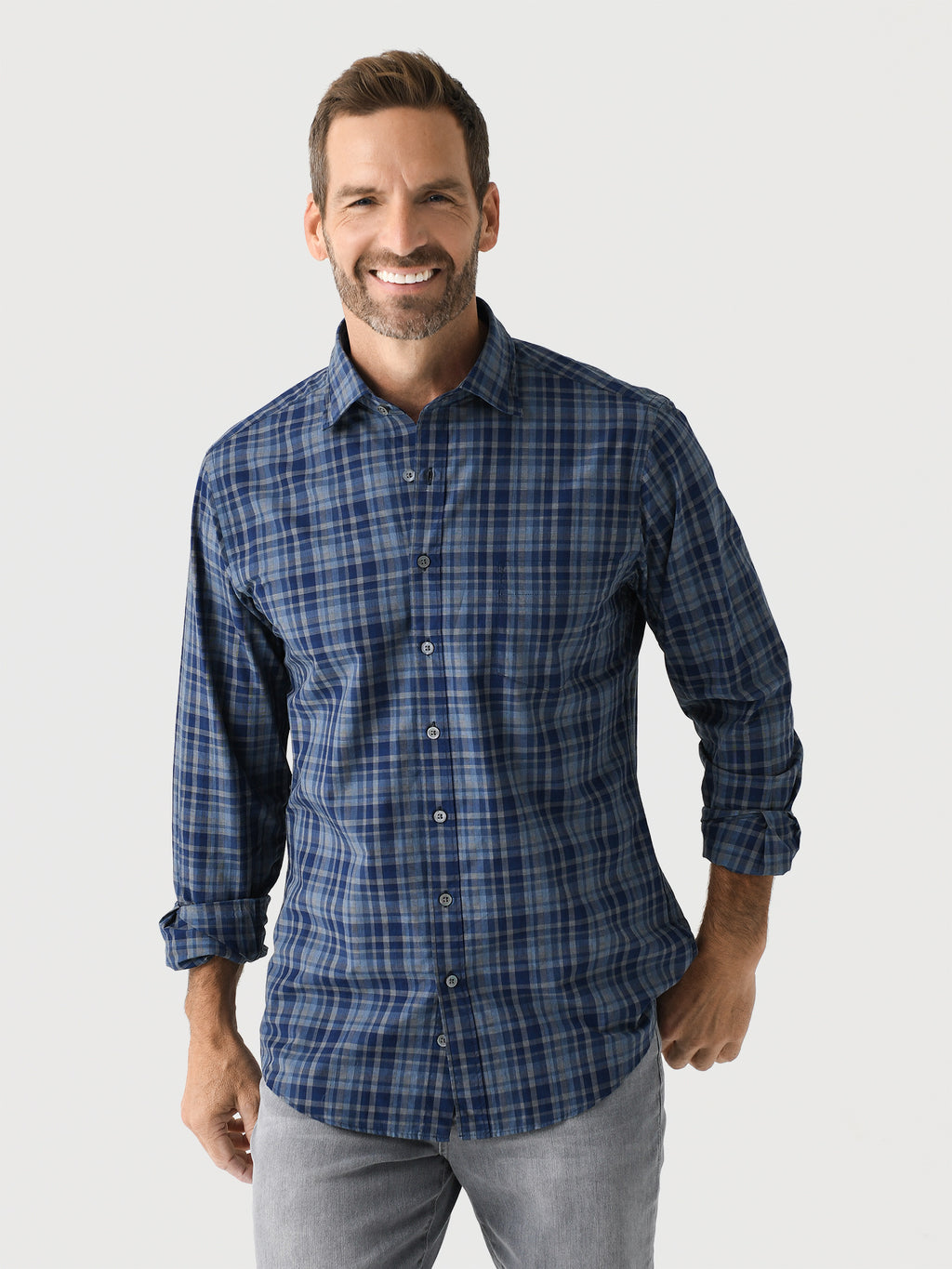 Rodd And Gunn Men's Monavale Sports Fit Shirt - Saint Bernard