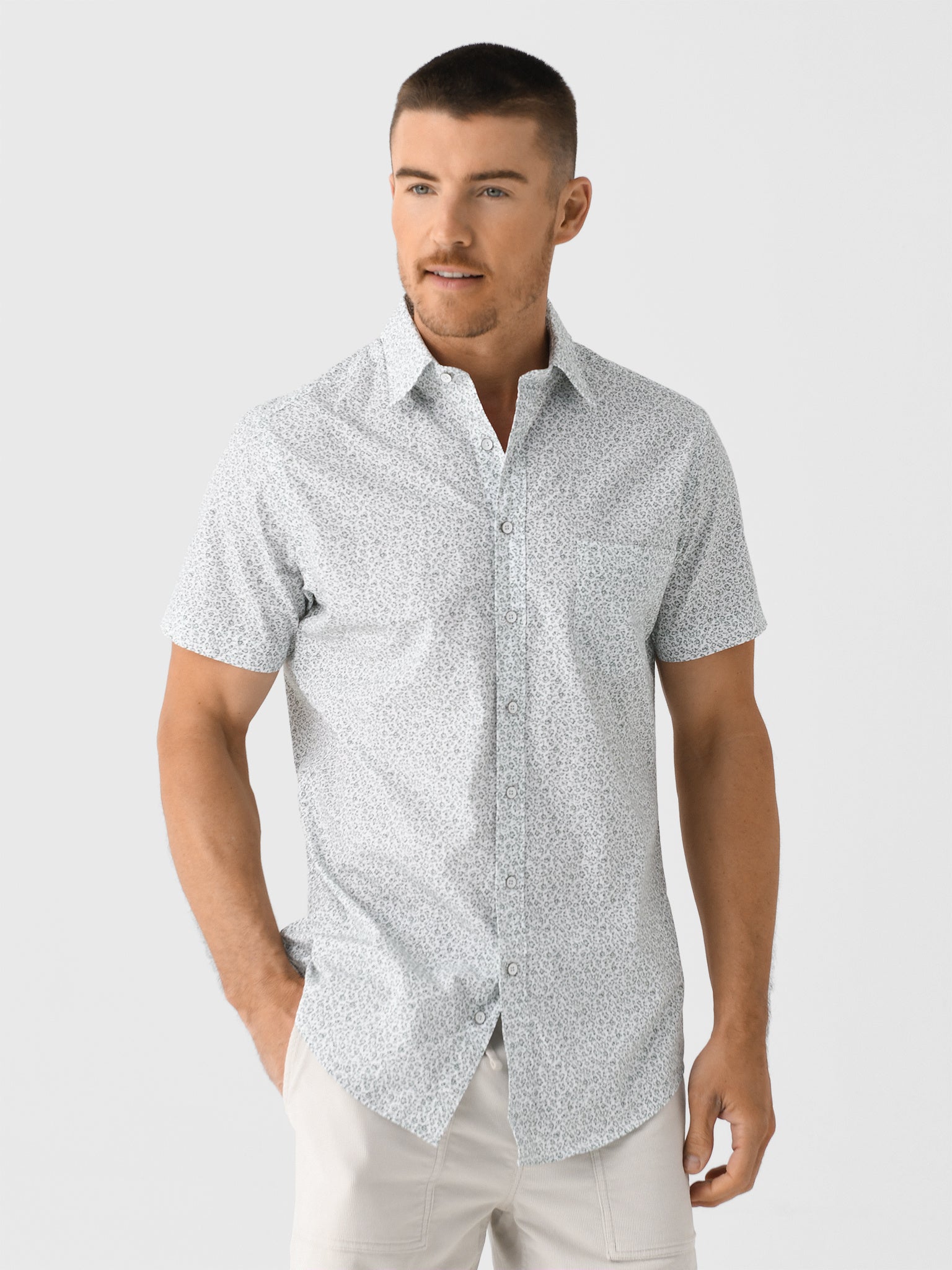 Rodd And Gunn Men's Mathesons Bay Sports Fit Shirt - Saint Bernard