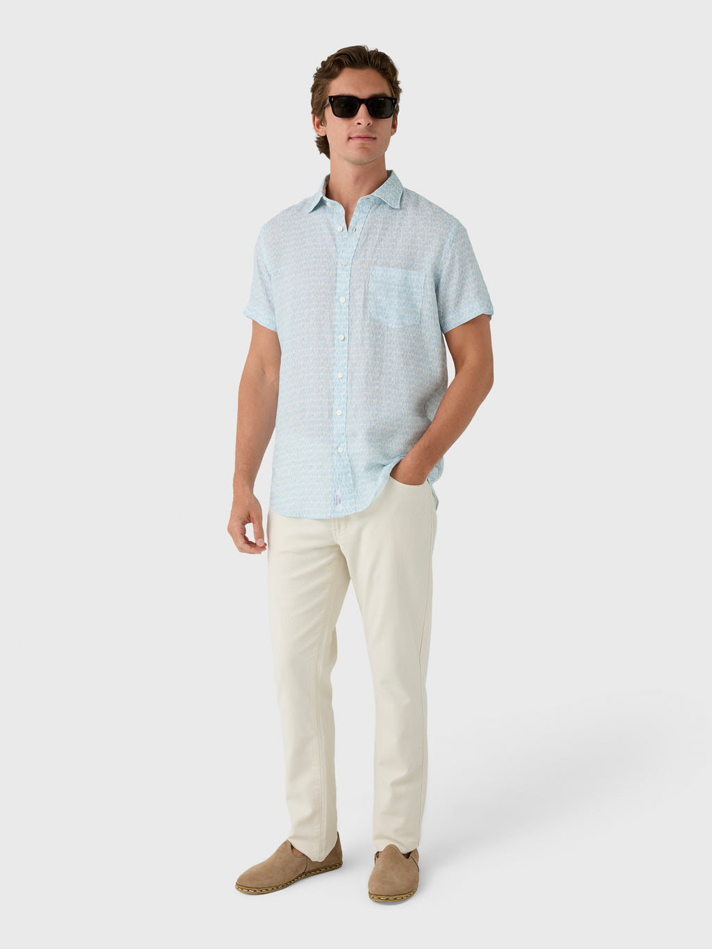 Rodd And Gunn Men's Glenene Sports Fit Shirt - Saint Bernard