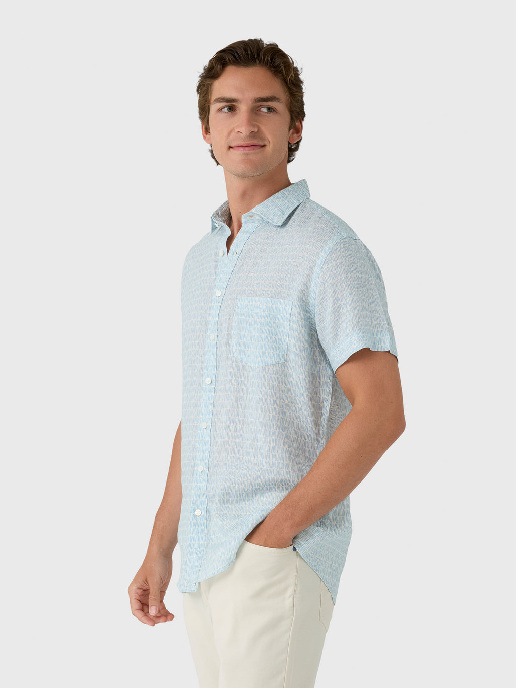 Rodd And Gunn Men's Glenene Sports Fit Shirt - Saint Bernard