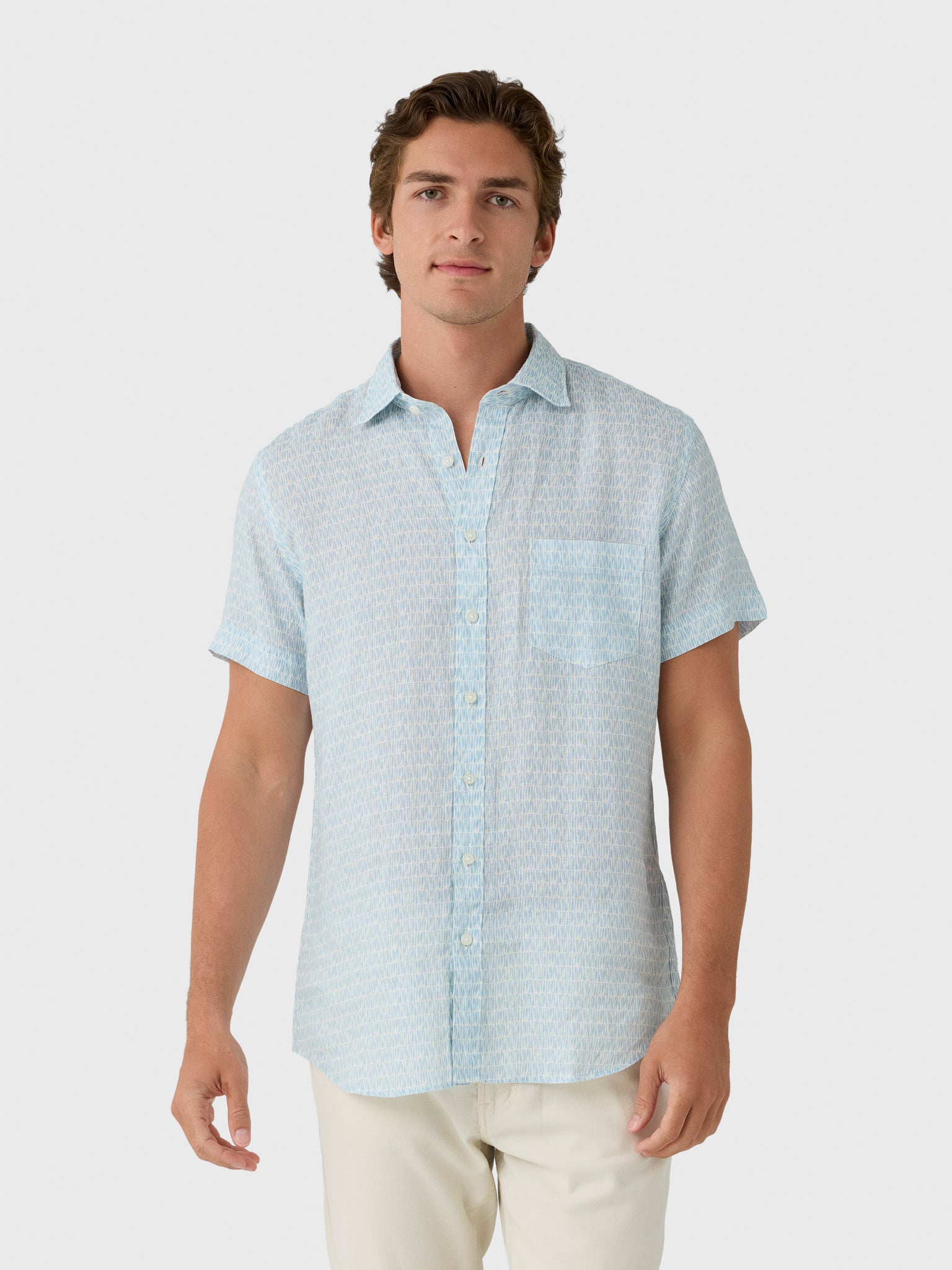 Rodd And Gunn Men's Glenene Sports Fit Shirt - Saint Bernard