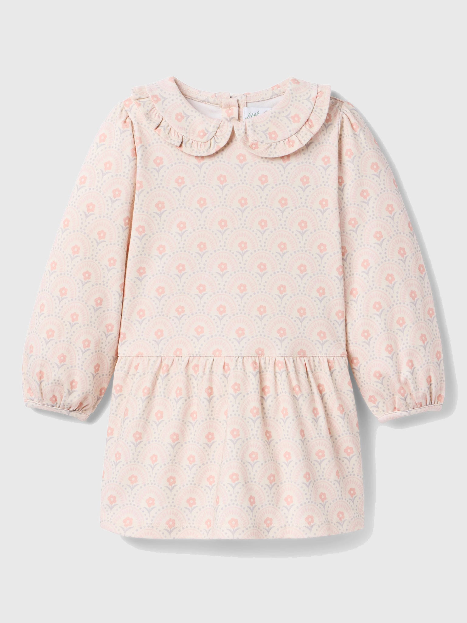 Little Paper Kids Girls' Ayla Long Sleeve Dress - Saint Bernard