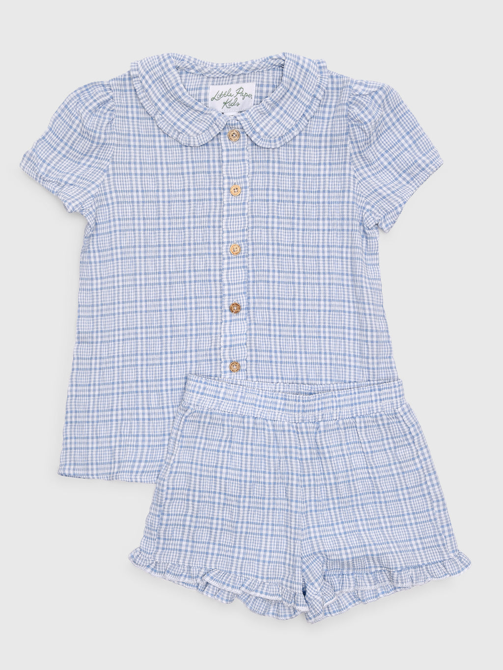 Little Paper Kids Girls' Camilla Short Set - Saint Bernard